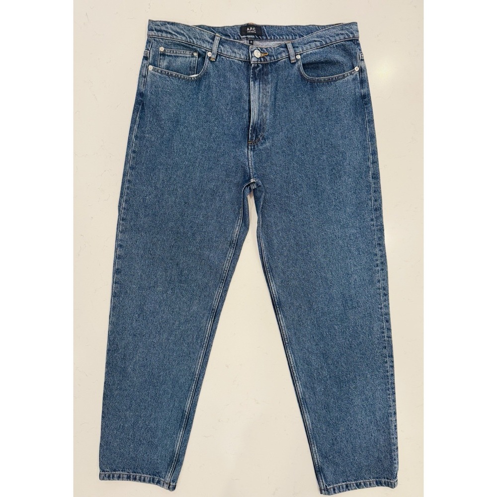 A.P.C. Jean Martin Straight Leg Jeans Indigo Délavé COETK-H09121 90's Inspired